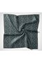 Cotton Polyester Soft Scarf Blue Floral Pattern Non-Slip Textured 90X90 - 5