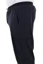 Men's Large Size Cargo Pocket Lycra Parachute Fabric Pants/Sweatpants Navy Blue - 6