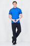 Men Sportswear Fit Short Sleeve Outdoor Polo Shirt, Blue - 3