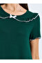 Green Short Sleeve Ruffle Trim Nightdress - 3