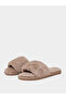 Brown Plush Faux Fur Bedroom Slippers - 2