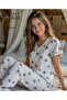 Hilla Yıldız 2 Patterned Pajama Set - 2