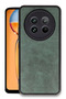 Ilkestor Realme 12 5g Case Aras Leather Cover - (153053) Dark Green