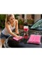 3D Synthetic Chamois Car Cleaning Cloth – Super Absorbent, Scratch-Free Drying Towel for Car Washing, Polishing, Drying & Household Cleaning – Pink - 4