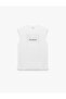 Comfortable Fit Sleeveless Crew Neck Sports Tank Top with Back Print - 5