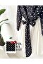 Polka Dot Patterned Shirt & Pleated Skirt Set - 2