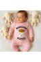 Baby Girl Jumpsuit with Dad's Lamb Written on It - 3