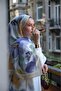شال عالي الجودة بنمط أوراق الزهور - 4