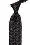 Black - Beige Shawl Pattern Italian Silk Tie Ik2524 - 2