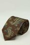 Brown Shawl Pattern Italian Silk Tie İk2508 - 4
