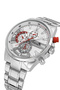 Sport Case Men's Wristwatch Silver Red Color Pl-7092E4X
