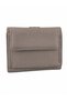 Women's Genuine Leather Gray Color Snap Fastener Card Holder and Wallet - 4
