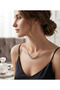 316L Steel Chain Gold Color Row Stone Necklace - 2