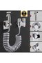 Bathroom Bidet Pressure Sprayer Bidet Faucet Toilet Hose Nickel Matte Chrome Color Imported 7 Years Warranty