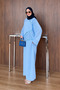 Women's Sequin Embroidered Linen Bat Sleeve Dress - 3