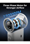 PM02 Cold Air Portable Handheld Fan with Mist Cooling, 4500mAh Rechargeable Battery, 5 Speed - 4