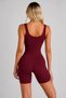 Backless Wide-Strapped Body-Fitting Toning Bodysuit Sport Yoga Leggings Jumpsuit - 2