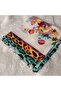 Handmade Needlework Writing, Scarf, Yemeni, Mevlit Cover, Head Cover, 4 Sides Embroidered, 100*100cm - 3