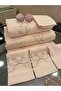 100% Cotton Satin Embroidered Bedspread and Duvet Cover Set - Double Size / 7 Pieces/~, Lüxs Pudra - 3