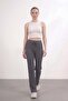 Lace-Up Knitwear Trousers Anthracite