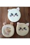 Girl's Round Straw Crossbody Bag with Animal Figures |   Summer Shoulder Bag - 3
