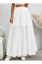 Tulle Long Flared Skirt with Mini Skirt Detail Inside - 3