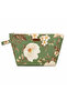 Green Floral Patterned Women's Double Pocket Picnic, Beach, Makeup, Baby Care Set Bag Shoulder & Hand Bag - 3