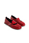 Mandy Women's Genuine Leather Comfort Sole Buckle Perforated Ballerinas - 5