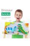 Dinosaur Mosaic Puzzle Toy for Kids - 210+ Pieces of Building and Construction for Creativity and Thinking Development - Educational Stem Toy (Ages 4+) - 2