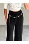 Lease Women's Star-Detail Stylish Chain Belt for Dress, Pants, Evening Dress, Body Chain, Beach Belt