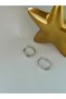 Ezme Honeycomb Hoop Earrings (Steel)