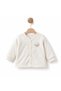 100% Organic Cotton, Bottom and Top Baby Set, Unisex, Lamb Embroidered 2-Piece Set Ecru - 3