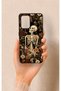 Oppo-A74 Compatible Flower Skeleton Pattern Silicone Case