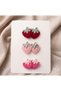 3-Piece Soft Textured Double Strawberry Hair-Free Baby Hair Clip Set