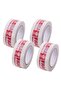 Fragile Handle with Care Packing Tape, 50 Yards Length, 2 Inch Width, White (Pack-Of 4)
