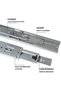 Heavy Duty Ball Bearing Drawer Slides, Steel Cabinet Rails, Full Extension (16 Inch) - 6