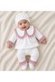Baby Girl Scalloped Hospital Discharge Set of 5 for Newborns 0-3 Months
