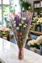 10-Piece Ribbon Patterned Transparent Flower Packaging 25X50 cm Bouquet Packaging Bag Pink Printed - 6