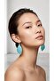 Marble Pattern Leaf Earrings Dangle Gold Color Women's Earrings Turquoise / Pink / White - 3