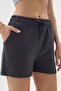 Women's High Waist Combed Cotton Mini Shorts