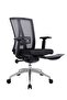 Modern Ergonomic Office Chair Without Headrest – Adjustable Armrest and Footrest – Executive Mesh Chair for Office and Home