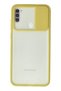 Aconcept Galaxy A11 Case Palm Frosted Camera Sliding Silicone (111533) - Yellow