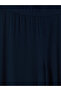 Lcwaikiki Basic Navy Blue Women's Capri with Elastic Waist - 7