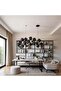 Cube Ceramic Black Rectangular Chandelier 7215 - 2