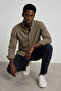 Men's Striped Regular Fit Brown Linen Shirt - 2