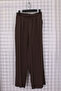 Women's Large Size Buttoned Long Sleeve Shirt Elastic Waist Pants Woven Bottom Top Set - 4