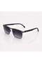 Horizon Semi-Rimless Polarized Sunglasses for Men & Women, Gunmetal Frame with Smoke Gradient Lenses - 4