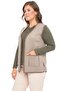 Women's Mink Houndstooth Knitwear Mother Vest - 3