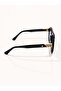 Phantom Polarized Square Sunglasses for Men & Women, Black Frame with Gold Accents, Smoke Grey Lenses | Model 3286-C2 - 5