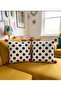 Set of 2 Polka Dot Pom-Pom Cushion Covers, Decorative Product